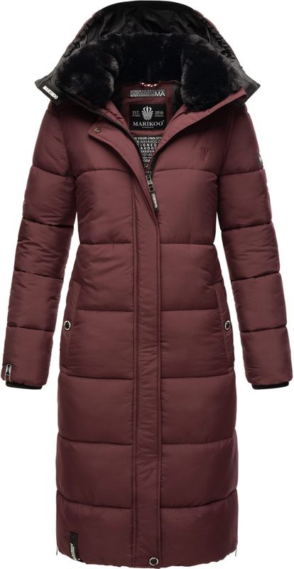 Marikoo - Reliziaa - Winterjas - Lange Gewatteerde Jas - Met Afneembare Capuchon