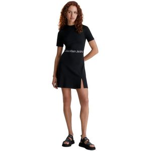 Calvin Klein damesjurk met logotape, jersey, Milano