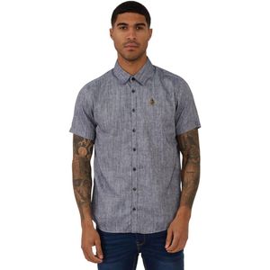 Luke 1977 Heren Yoko Linnen Overhemd (Marine)