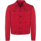Dsquared2 - Dan - Jas - Rood - Katoen - Knoopsluiting met Zes Knopen