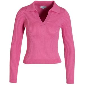 ONLY top van gerecycled polyester roze