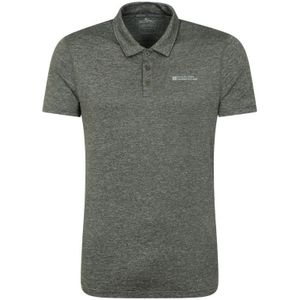 Mountain Warehouse Heren Agra Gestreept Poloshirt (Groen) - Maat XS