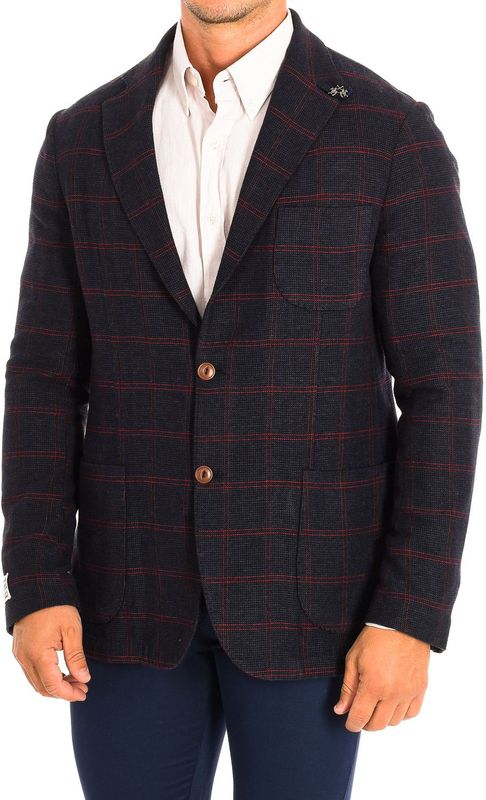 La Martina - Formal Blazer - Bruin - Katoen - Regular Fit