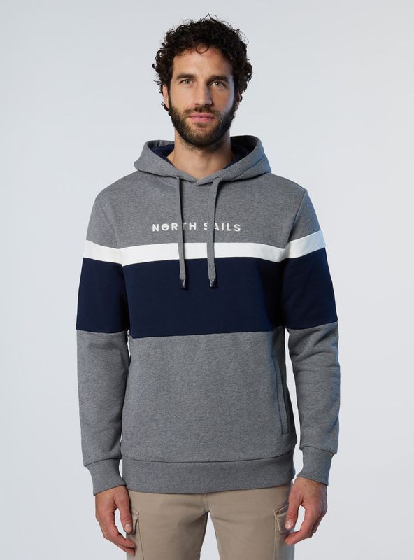 North Sails - Full-Zip Hoodie - Grijs - Katoen