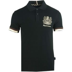 Aquascutum - Aldis Crest-logo - Poloshirt - Zwart