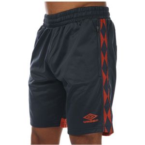 Umbro Diamond tricot short met tape voor heren, marineblauw