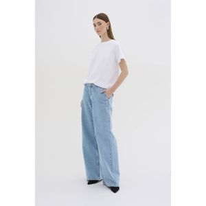 My Essential Wardrobe - Jayda - Jeans - Blauw Denim - High Waist - Wide Leg