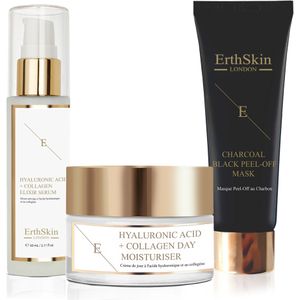 Hyaluronzuur & Collageen - Dagcrème - 60ml - PUURDEND HOUTKOOL ZWART PEEL-OFF MASKER 24K GOUDE - 50ml