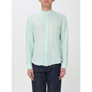 Linnen Shirt Met Mandarin Kraag Regular Fit