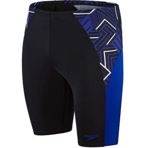 Men's Speedo ECO Endurance+ Splice Jammer Shorts In Black Blue - Maat 30 (Taille)