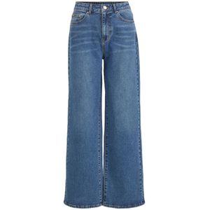 VILA High Waist Wide Leg Jeans VIWIDER  Medium Blue Denim - Maat 38/32