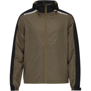 Mo - Jas - Kaki/Zwart - Lichtgewicht Jack met Capuchon