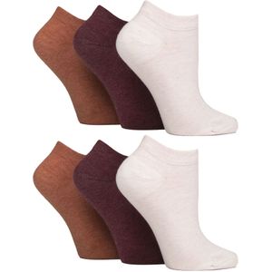 6-Pack Diabetische Trainer Sokken voor Vrouwen | Extra Brede Enkel Sokken