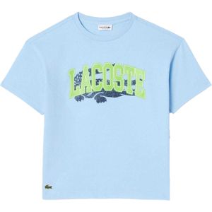 Lacoste Kinder/Kinder Logo Bedrukt T-Shirt (Lichtblauw)