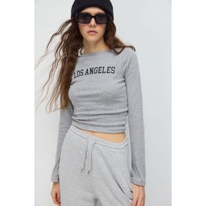 Bedrukt Aansluitend T-shirt