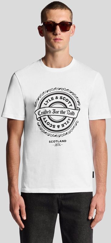 Lyle & Scott creëerden het opvallende grafische T-shirt - wit