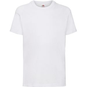 Fruit Of The Loom - Valueweight T-shirt - Wit - Kinder Unisex - Korte Mouwen - Pakket van 2