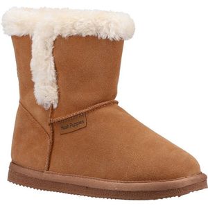 Hush Puppies Meisjes Ashlynn Suede Slippers (Tan)