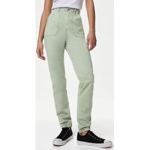 M&S Collection - Katoenmix Slim Fit Enkel Grazer Joggers - Olijf