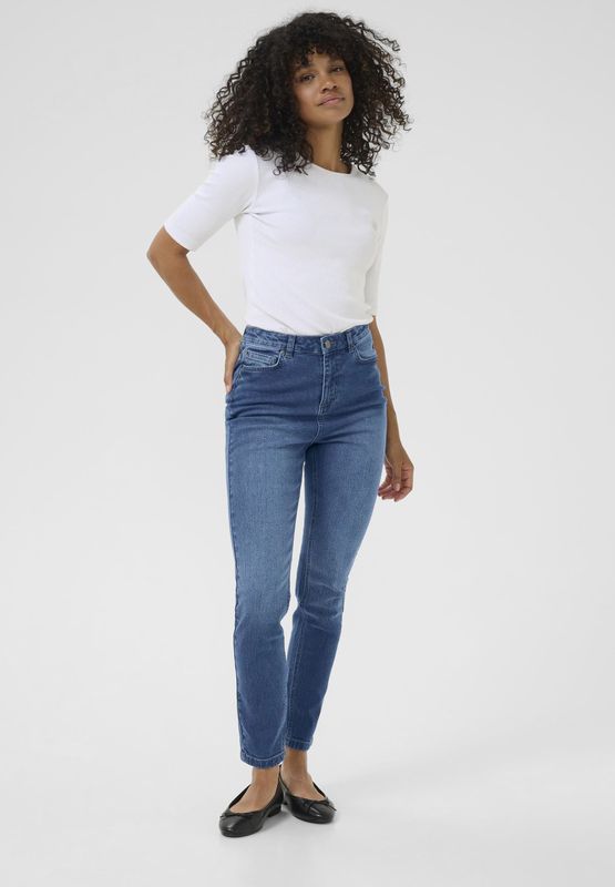 Kaffe - Willow - Skinny Jeans - Dames - Hoge Taille - Vijf-pocket Ontwerp