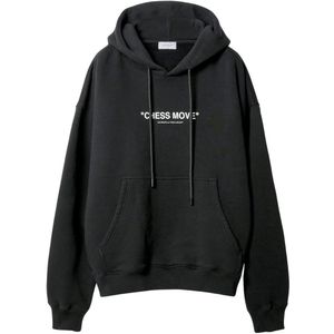 Off-White - Skate Hoodie - Zwart - Gebroken Witte Logo - Lange Mouwen