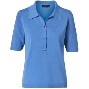 Mart Visser - Bradley - Gebreide Polo - Licht Blauw - Katoenmix