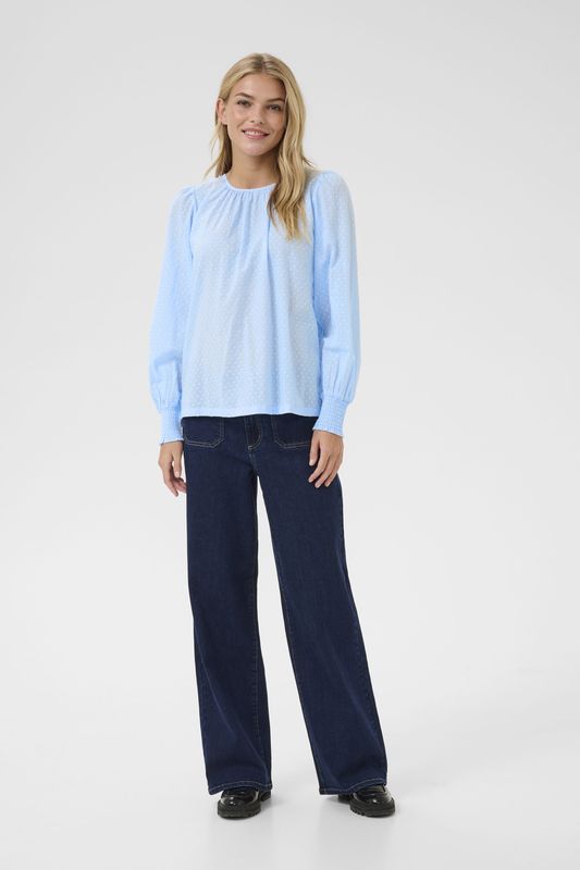 Blouse met lange mouwen Regular fit Windsurfer light blue