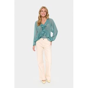Blouse - Sage Green - JacelynSZ Loose Fit - Lange Mouwen