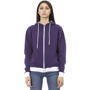 Baldinini - Dubbele Kleur Hoodie - Paars - Dames - Tijdloze Elegantie