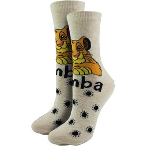 Dames Disney Simba Sokken | Trendy Lion King Sokken | Disney Cadeaus voor Haar - Simba