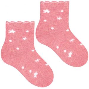Steven - Baby Nieuwigheid Grappige Patronen Katoenen Sokken - Sterren (Roze)