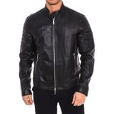 Dsquared2 - Leren Bikerjack met Ritssluiting - Zwart - Heren
