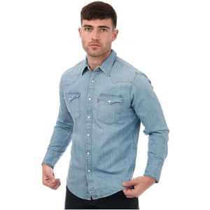 Levi's Barstow Standard Fit Western Shirt  - Denim - Heren - Maat L