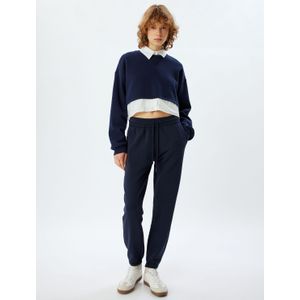 Brede Pijpen - Sweat Bottoms - Zwart - BCI-Katoen - Volledige Lengte