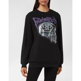 Philipp Plein - Skull Sweatshirt - Wit - Heren - Ronde Hals - Katoenmix