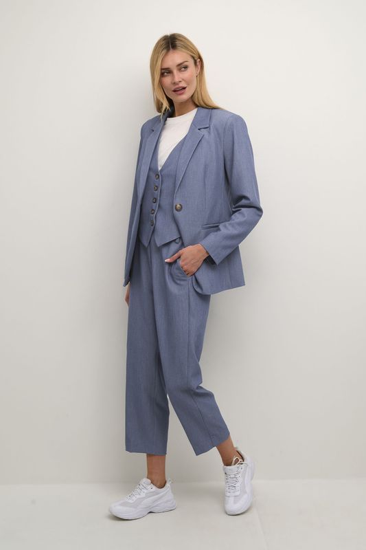 Kaffe - Gilet - Blauw - Sakura