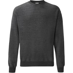 Fruit Of The Loom Heren Set-In BelcoroÂ® garen Sweatshirt (Donker Heather)