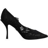 Lace Pumps Hakken Zwart