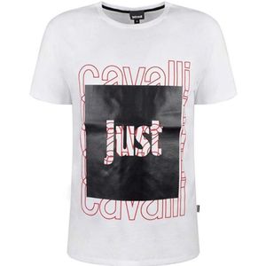 Gewoon Cavalli Box-logo wit T-shirt