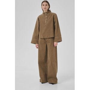 My Essential Wardrobe - Boxy Shirt - Tabaksbruin - Dames - Overhemden