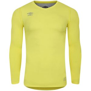 Umbro Heren Elite V Neck Base Layer Top (Citroen tonic)