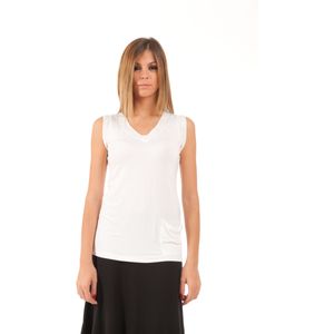 Top met zakdetail V-hals