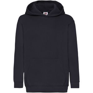 Fruit of the Loom Kinderen/Kinderen Classic Hooded Sweatshirt (Deep Navy)