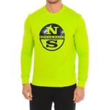 North Sails - Sweatshirt - Groen - Geribbelde Ronde Hals