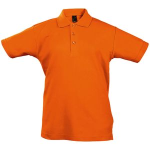 SOLS Kinder Unisex Zomer II Pique Polo Shirt (Oranje)