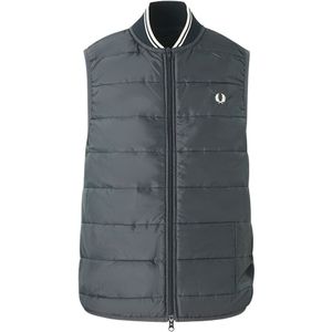 Fred Perry x Lavenham gewatteerde blauwe bodywarmer