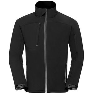 Russell Heren Bionic Softshell Jacket (Zwart) - Maat XS