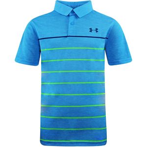 Under Armour - Threadborne - Poloshirt - Blauw - Korte Mouw - Groot Kind
