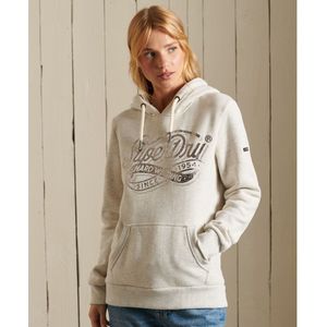 Superdry Workwear Hoodie Met Tekst En Folieprint - Dames - Maat 36