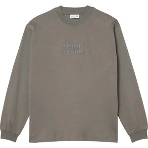 Lacoste Katoenen loose fit sweater voor volwassenen (Grijs)